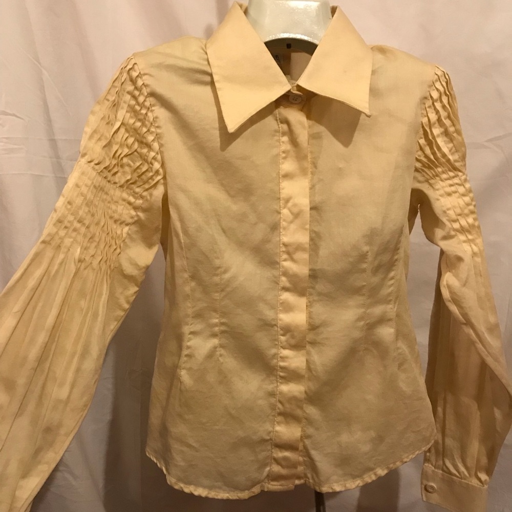 🦋 European Culture Button Down Ruffled Sleeve